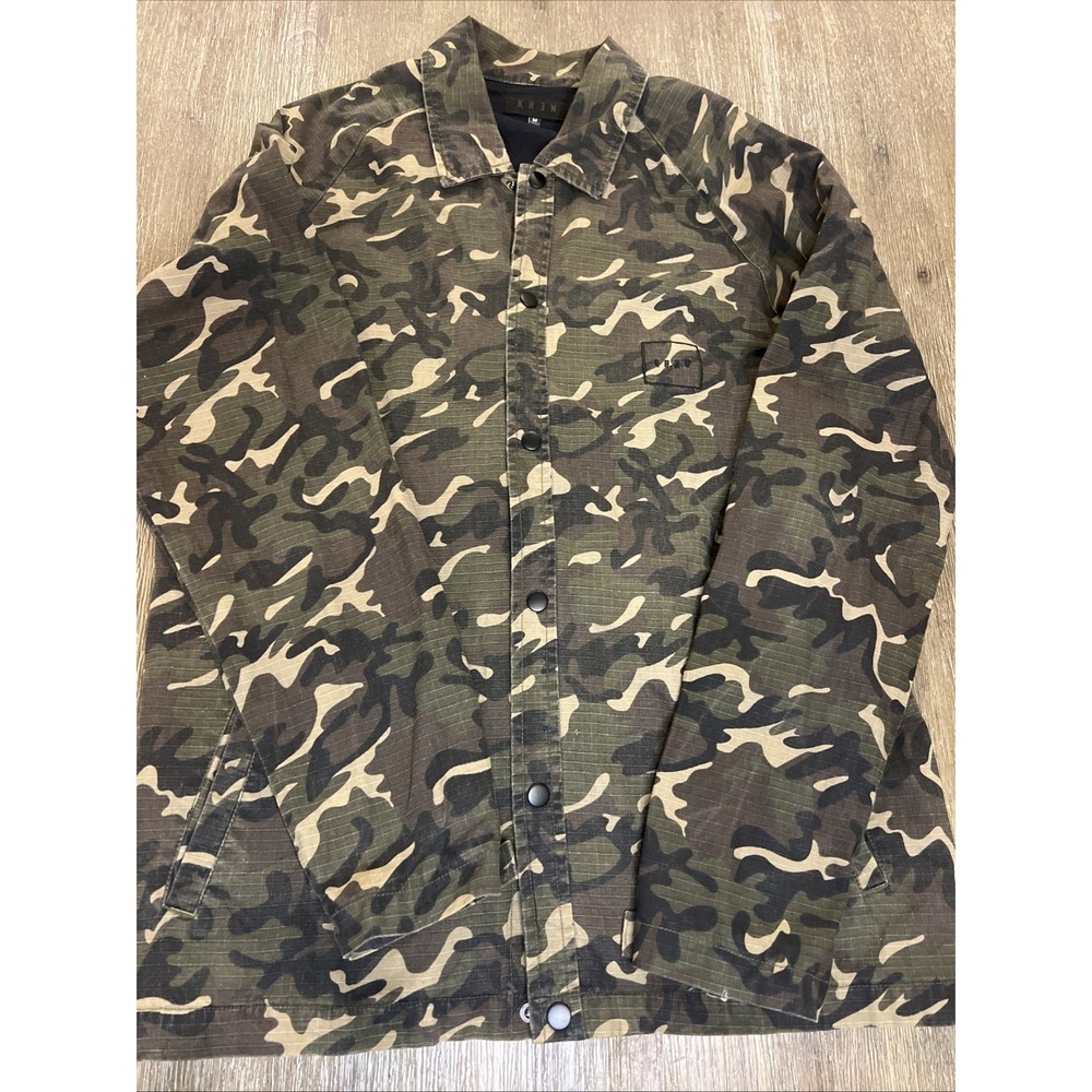 Krew Camouflage Mens Jacket Oversized Streetware